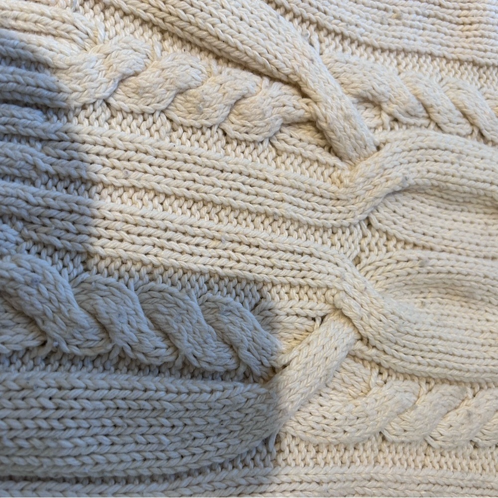 American Eagle Y2K Wool Blend Cable Knit Wide Cowl Neck Short Sleeve. Bella Swan - Picture 5 of 14